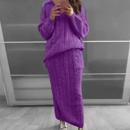 Conjunto Jersey y Falda Cálido y Chic