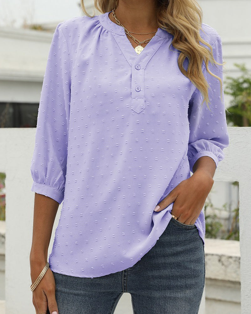 Blusa Mujer Media Manga Confortable
