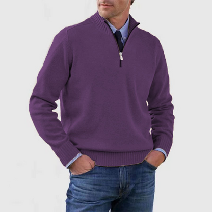 Suéter Hombre Cuello Alto Cremallera