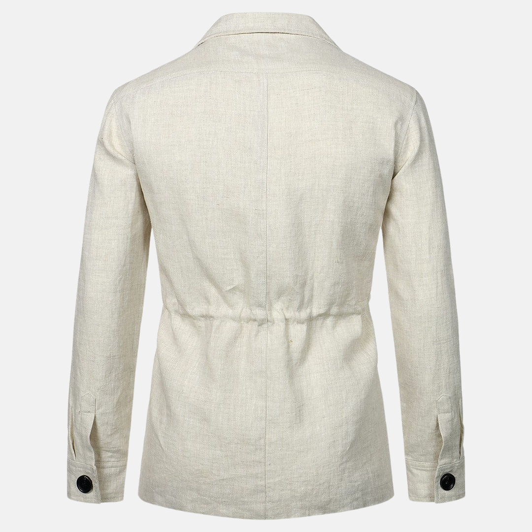Chaqueta Hombre Clásica con Bolsillos y Cierre Botones - Vestiria