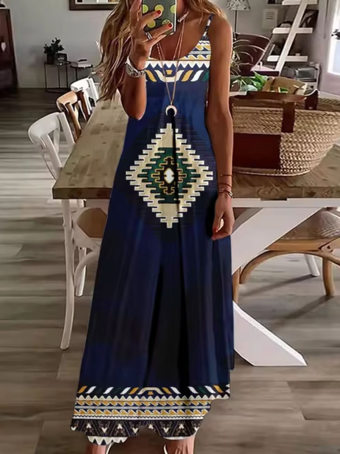 Vestidos Boho Grande Estilo Retro
