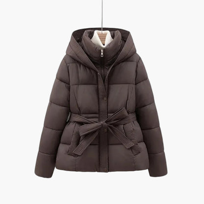 Chaqueta Invierno Acolchada Mujer Cinturón Abrazable