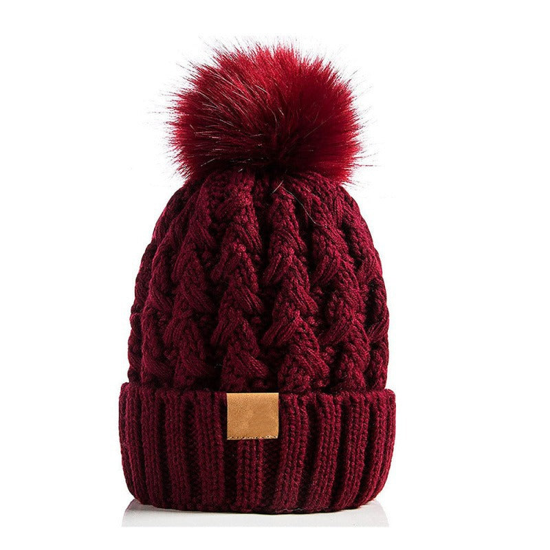 Gorro Punto Invierno Unisex con Pompón Acogedor