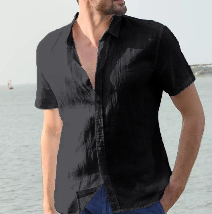 Camisa Hombre Lino Verano Ligera