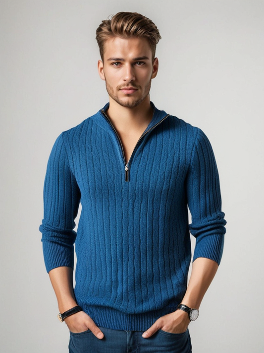 Sudadera de punto clásico para hombre - Vestiria