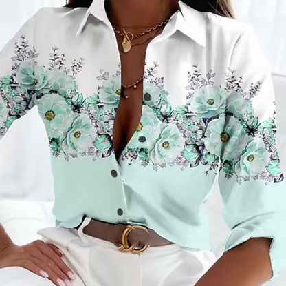 Blusa Florales Estilo Mujer