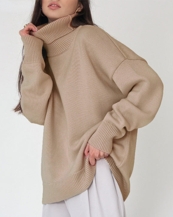 Blusa Punto Grande Cuello Alto Abultado - Vestiria