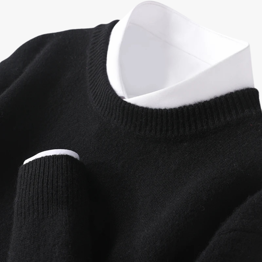 Jerséis hombre manga larga cálido y elegante