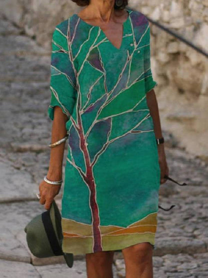 Vestido Floral Estilo Primavera
