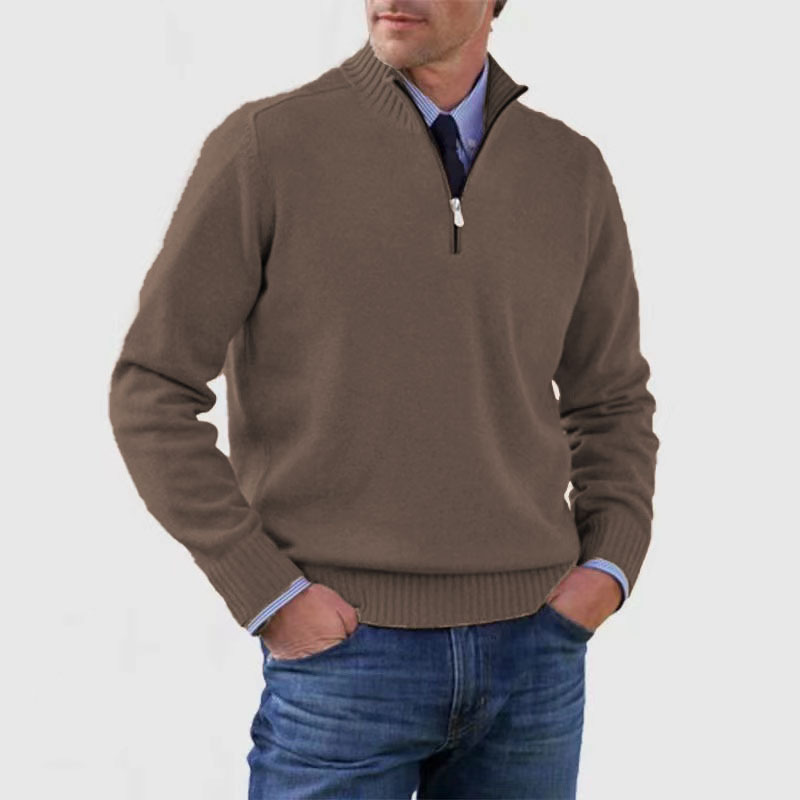 Suéter Hombre Cuello Alto Cremallera