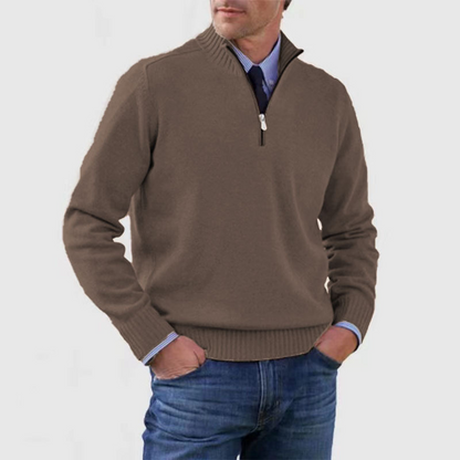 Suéter Hombre Cuello Alto Cremallera