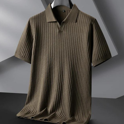 Polo Hombre Clásico Marino Fresco