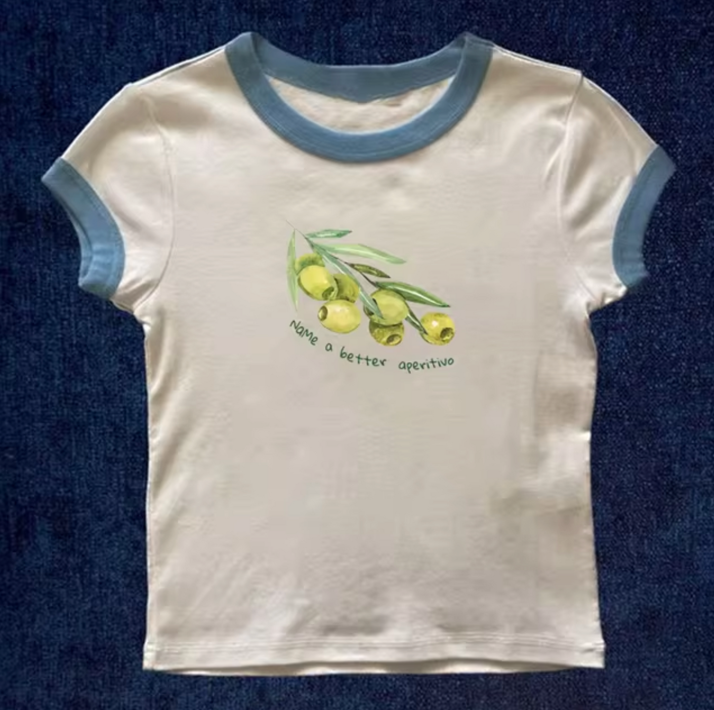 Top Camiseta Oliva Estilo Militar