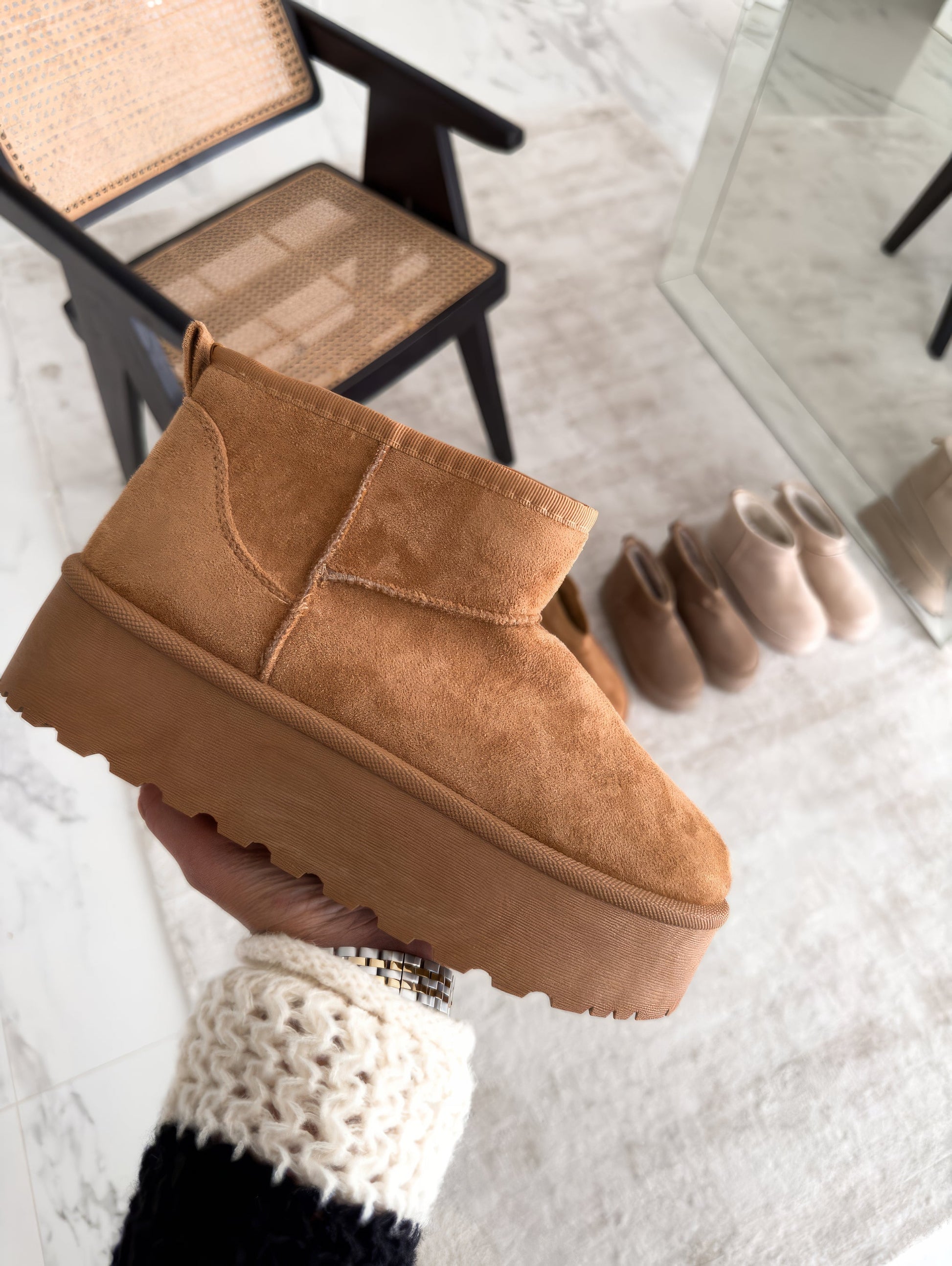 Botas Mujer Plataforma Suela Gruesa Elevadas - Vestiria
