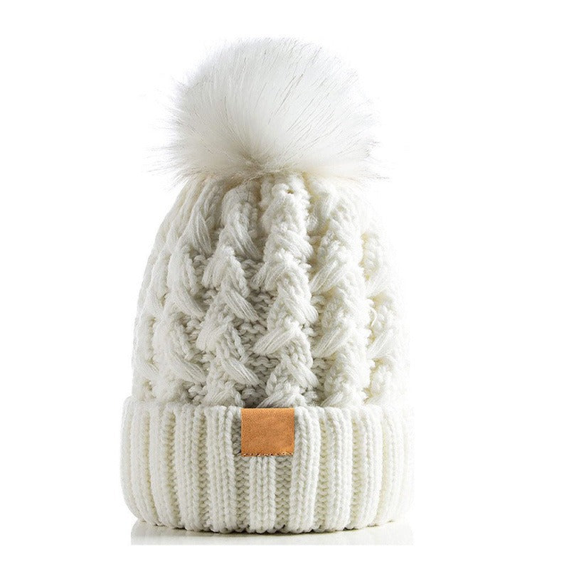 Gorro Punto Invierno Unisex con Pompón Acogedor
