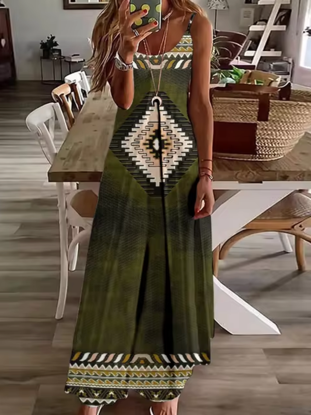 Vestidos Boho Grande Estilo Retro