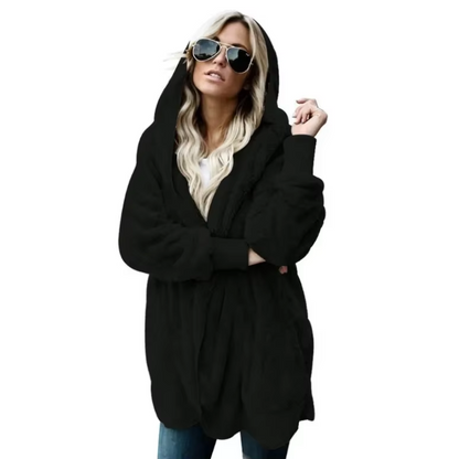 Chaqueta Teddy Corta Abrigada Mujer