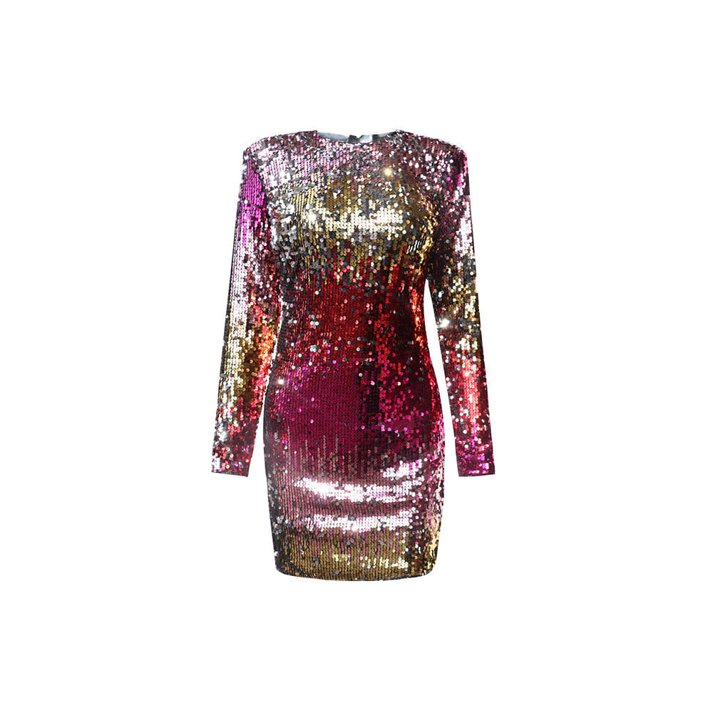 Vestido Mujer Lentejuelas Brillante Fiesta