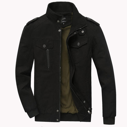 Chaqueta Hombre Algodón Militar Casual