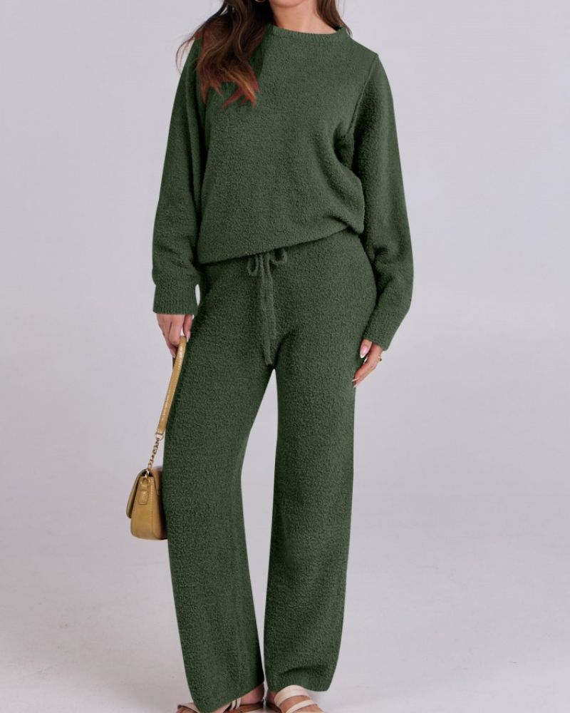 Conjunto Jersey y Pantalón Polar Abrigado