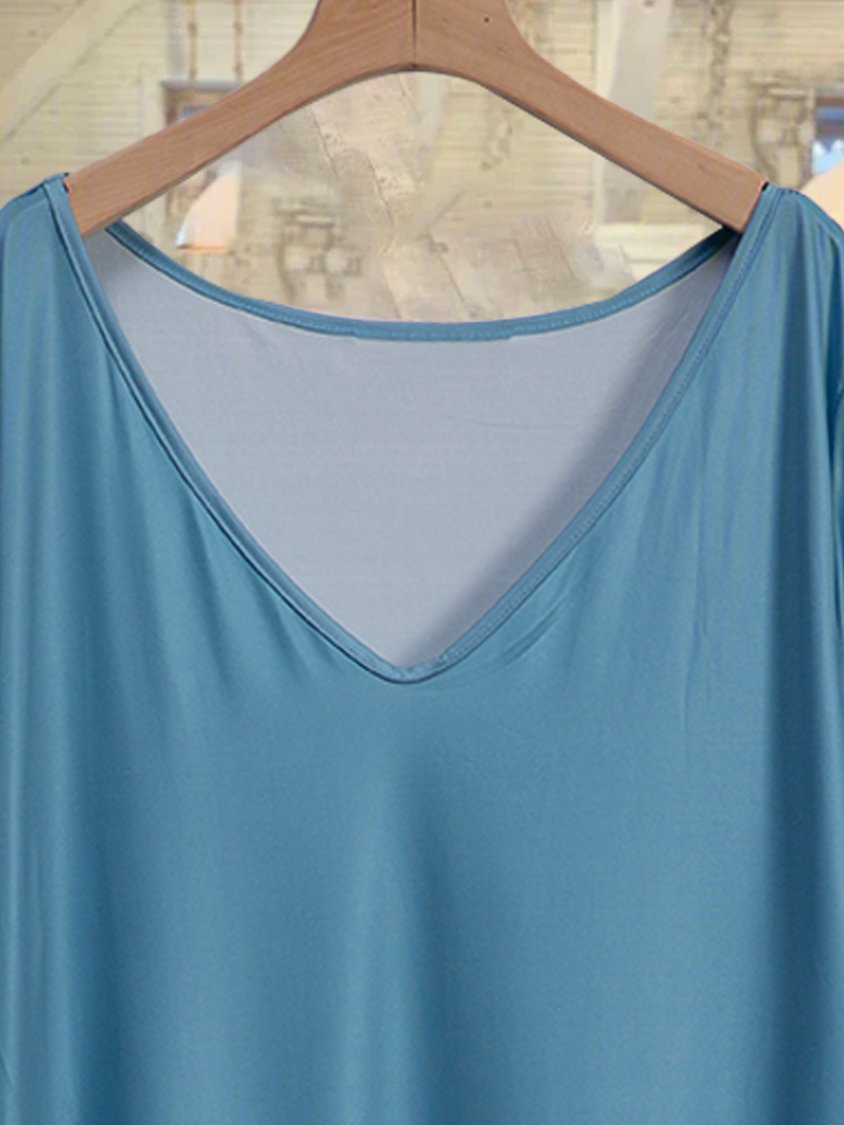 Vestido Mujer Azul Estilo Boho Verano - Vestiria