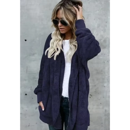 Chaqueta Teddy Corta Abrigada Mujer