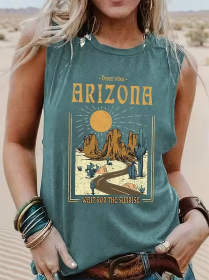 Camiseta Algodón Sin Mangas Verano