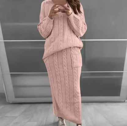 Conjunto Jersey y Falda Cálido y Chic