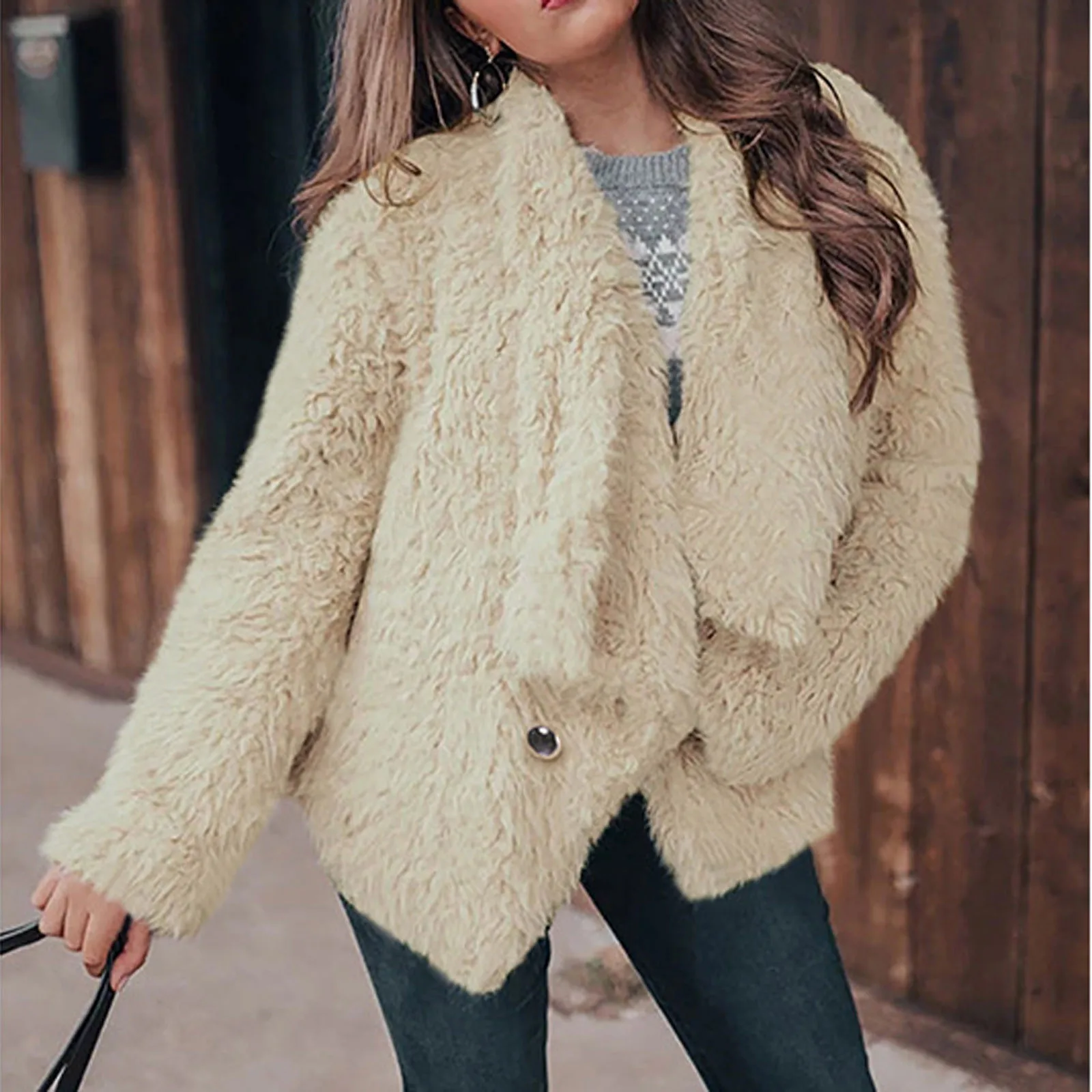 Abrigo Teddy Suave y Acogedor Mujer - Vestiria