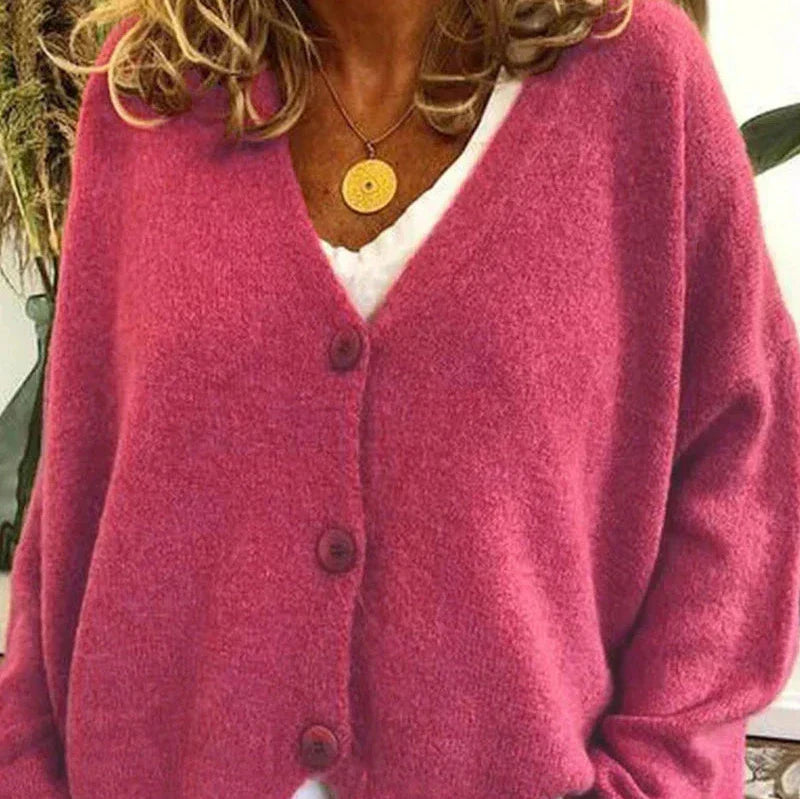 Cárdigan Mujer Clásico Escote en V
