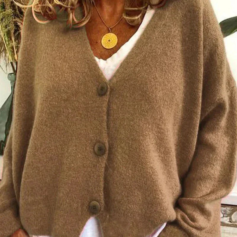 Cárdigan Mujer Clásico Escote en V - Vestiria