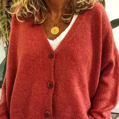 Cárdigan Mujer Clásico Escote en V