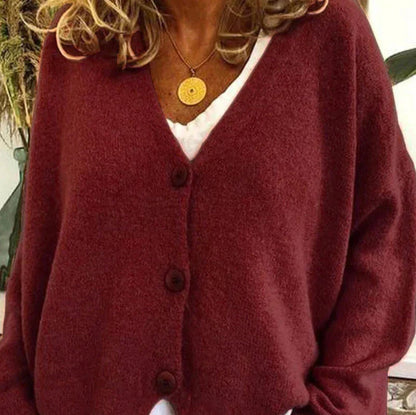 Cárdigan Mujer Clásico Escote en V