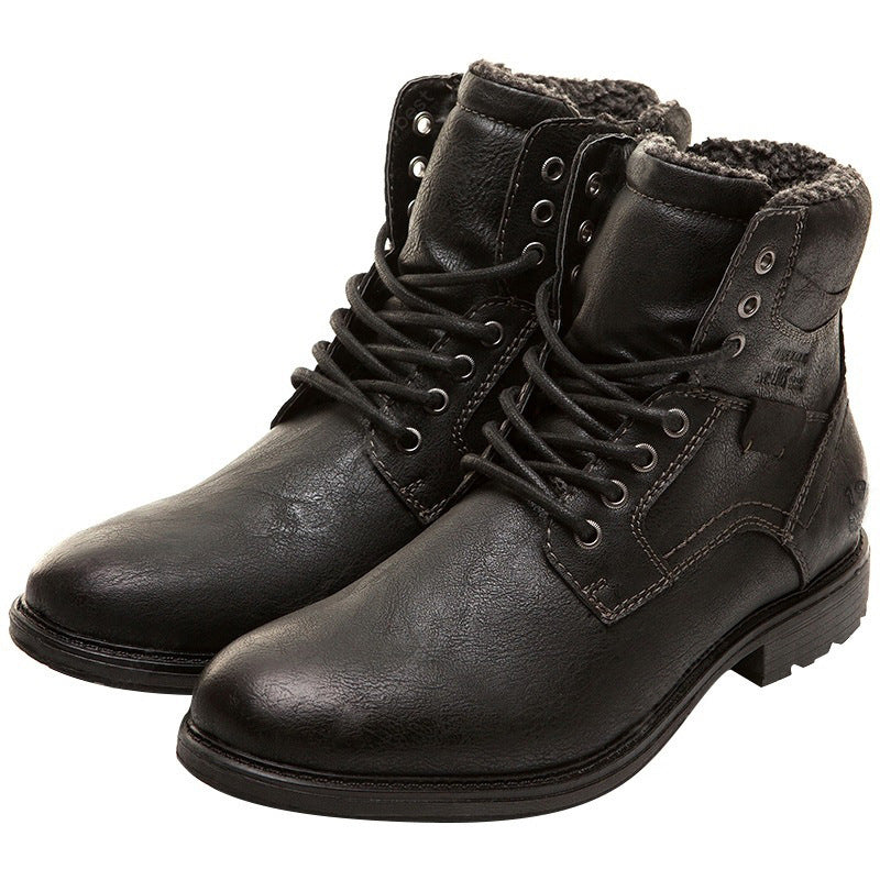Botas Hombre Cuero Invierno Robusto