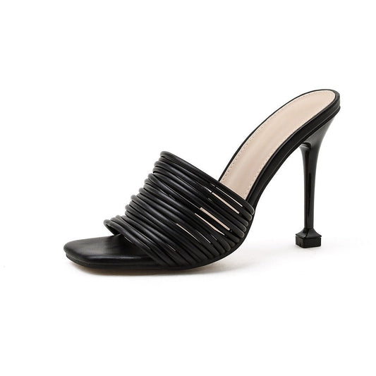 Sandalias de tacón Mujer con Tiras Suaves y Elegantes - Vestiria