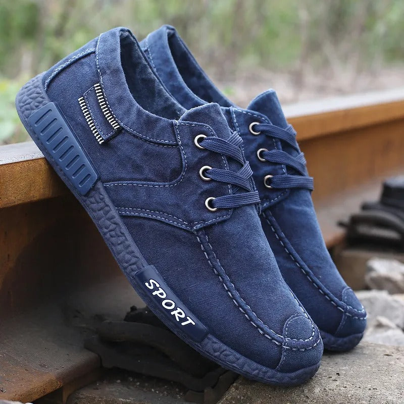 Zapatillas deportivas hombre lona cómodas y resistentes