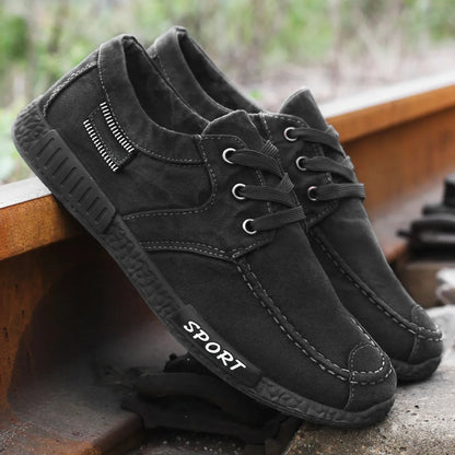 Zapatillas deportivas hombre lona cómodas y resistentes
