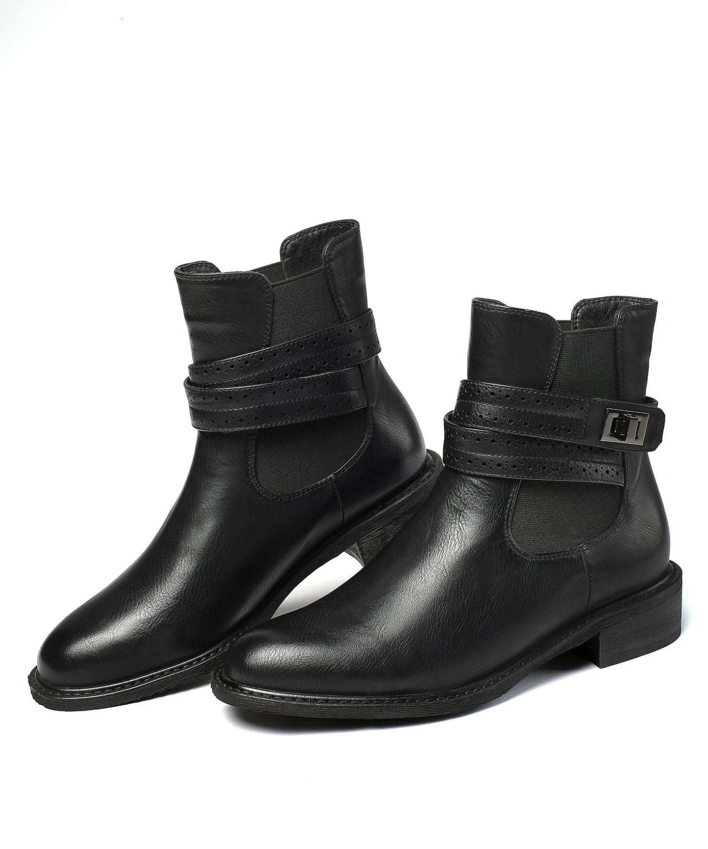 Botas de tacón alto con hebilla elegante - Vestiria