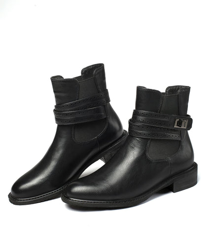 Botas de tacón alto con hebilla elegante - Vestiria
