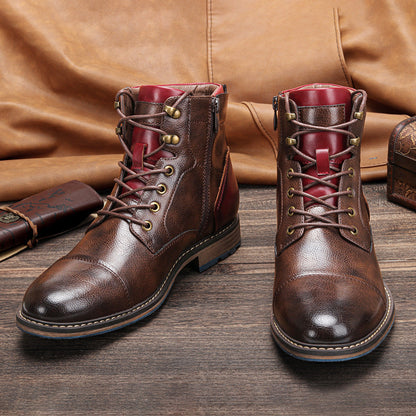 Botas Cortas Hombre Cuero Urbano Dravon - Vestiria