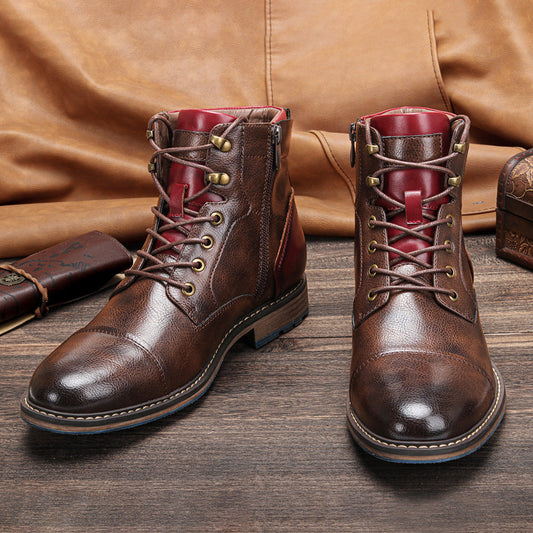 Botas Cortas Hombre Cuero Urbano Dravon - Vestiria