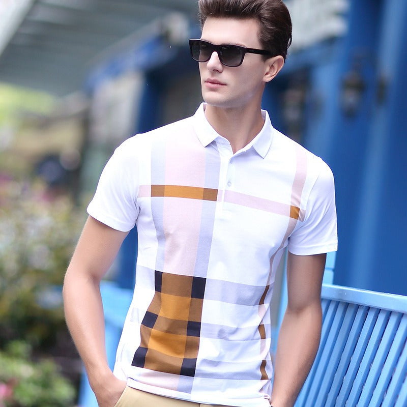 Polo Hombre Cuadros Estilo Urbano - Vestiria