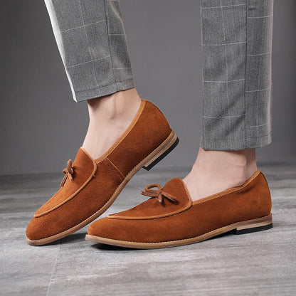 Mocasines Hombre Cuero Genuino Lazo Elegante - Vestiria