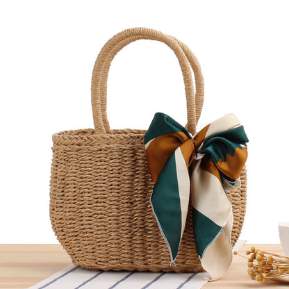 Bolso de Paja Natural Verano Chic - Vestiria