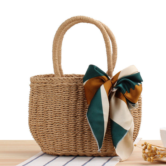 Bolso de Paja Natural Verano Chic - Vestiria