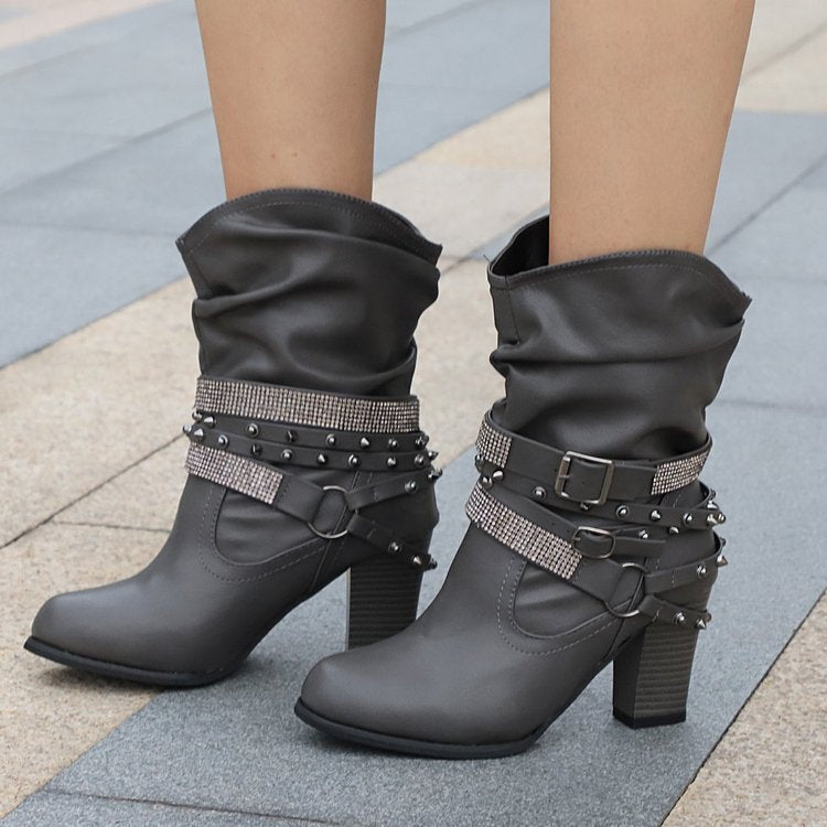 Botas de Mujer Brillantes con Lentejuelas