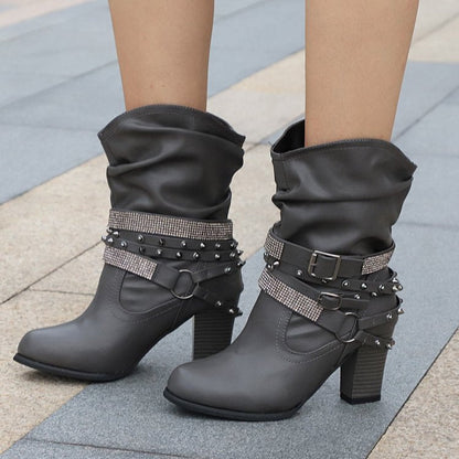 Botas de Mujer Brillantes con Lentejuelas