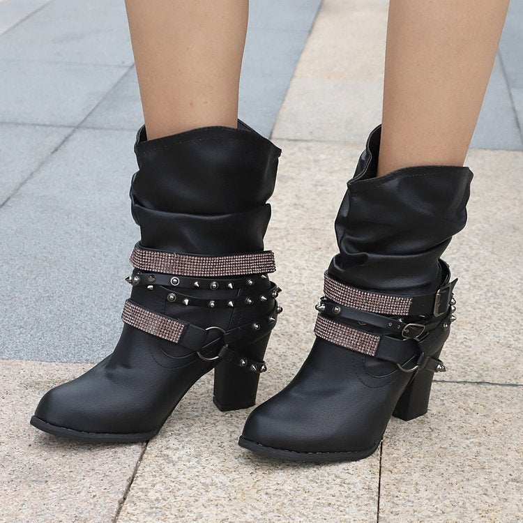 Botas de Mujer Brillantes con Lentejuelas