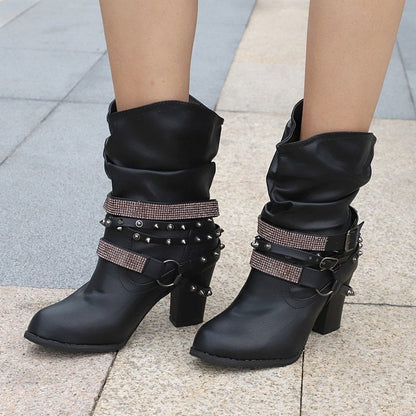 Botas de Mujer Brillantes con Lentejuelas