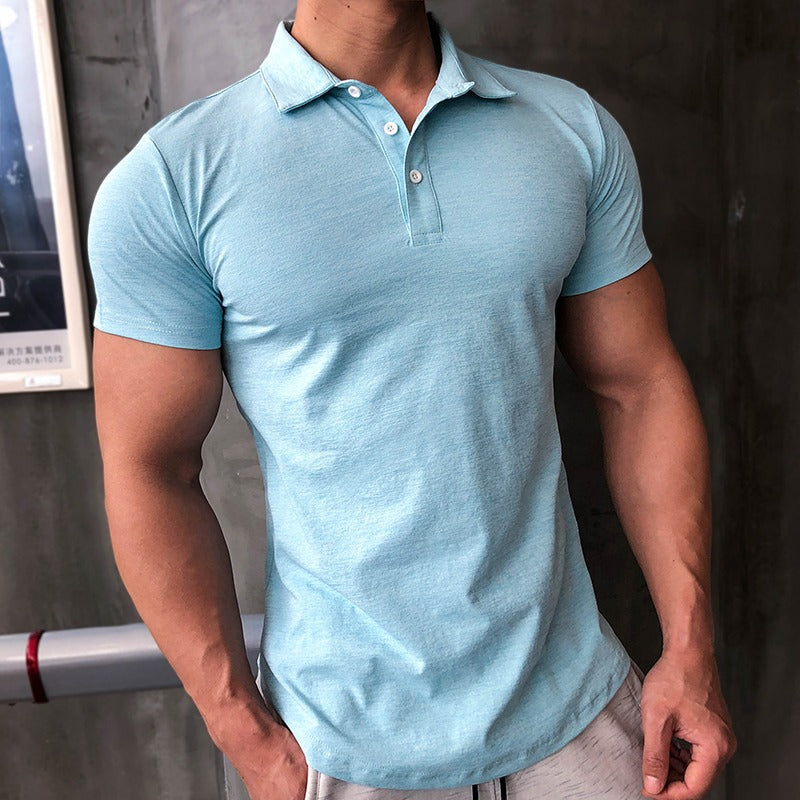 Polo Hombre Algodón Elástico Slim Fit